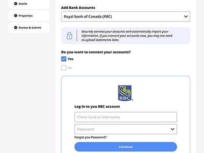 Client Application - Banking